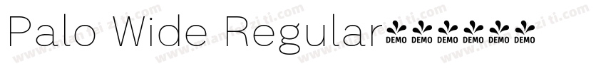 Palo Wide Regular字体转换